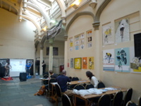 the cafe seating area was marvelous